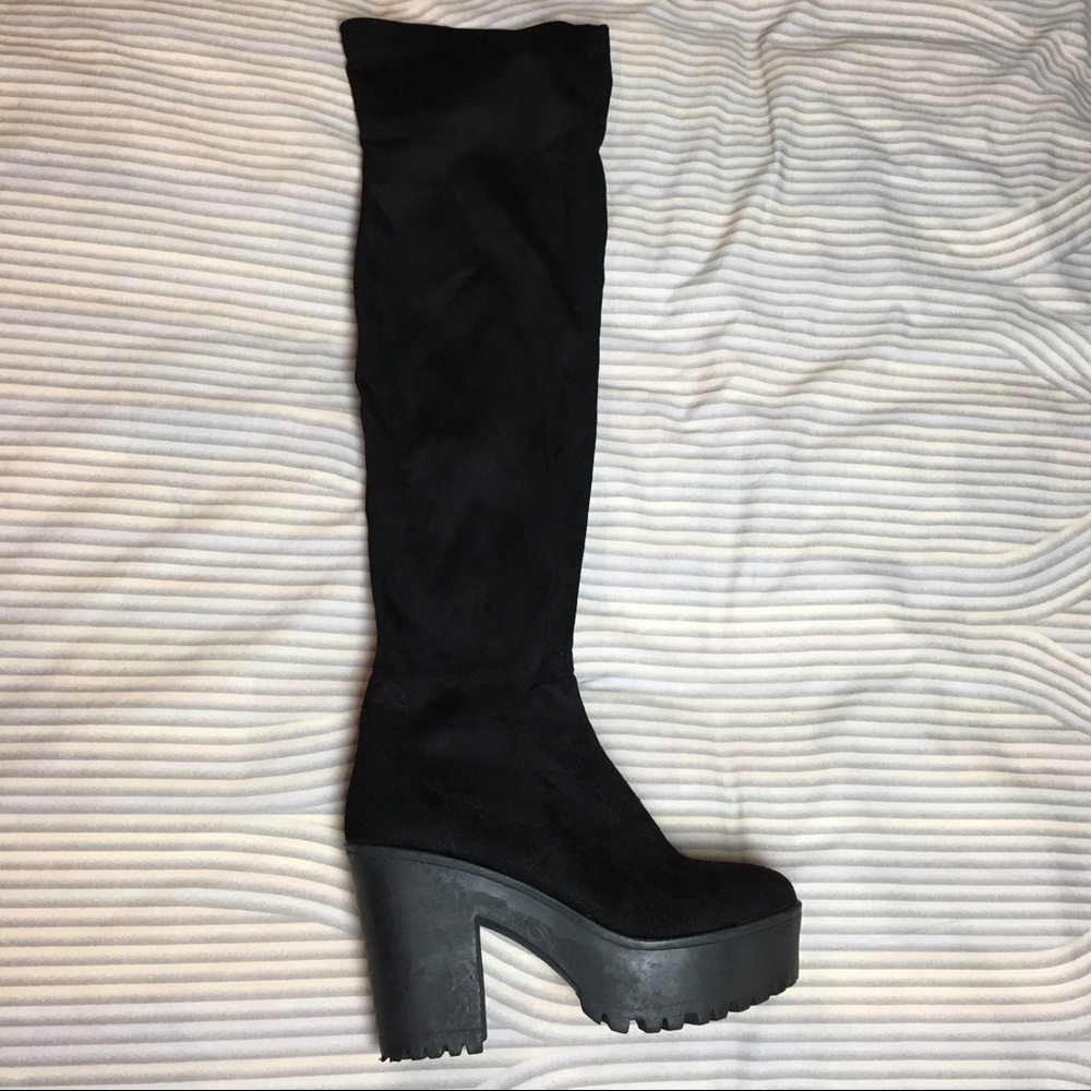 BEBO platform heeled boots